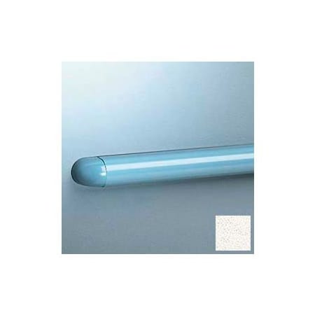 Pawling Accent Rail, Rounded W/Aluminum Retainer, 1-1/8"H x 12'L, Mission White EB-25-12-554
